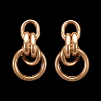 KNOTTED DOOR KNOCKER POST EARRING