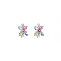 MULTI COLOR CZ EARRING
