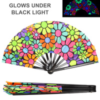 VIBRANT SOLID COLOR FOLDING HAND FAN