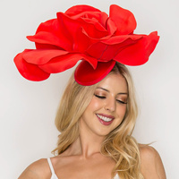 LIGHTWEIGHT ROSE FLOWER FASCINATOR