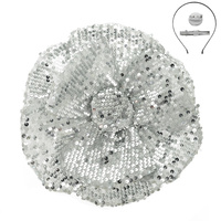 SEQUIN ROSE BLOOM 3-IN-1 FASCINATOR