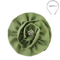 FLORAL FASCINATOR WITH CLIP AND HEADBAND