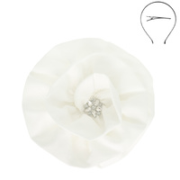 FLORAL FASCINATOR WITH CLIP AND HEADBAND