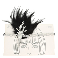 1920S PEACOCK FEATHER HEADBAND