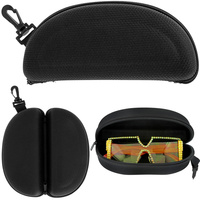 SUNGLASSES CASE WITH PLASTIC CARABINER HOOK POUCH BAG GLASSES CASE EYEWEAR BOX