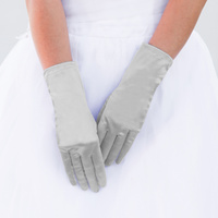 SHORT SATIN GLOVES