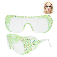 SAFETY GLASSES/ PROTECTIVE GOGGLES WITH AB STONE