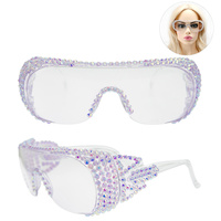 SAFETY GLASSES/ PROTECTIVE GOGGLES WITH AB STONE