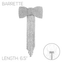 CR-G g rs big bow tassle hair clip