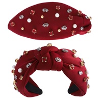 JEWELED GAME DAY FOOTBALL KNOTTED HEADBAND