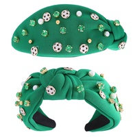 JEWELED GAME DAY SOCCER KNOTTED HEADBAND