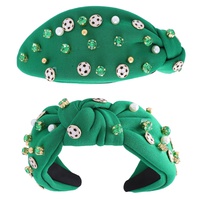 JEWELED GAME DAY SOCCER KNOTTED HEADBAND