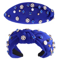 JEWELED GAME DAY SOCCER KNOTTED HEADBAND