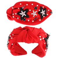 GAME DAY BEADED STAR KNOTTED HEADBAND