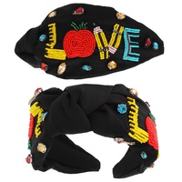 TEACHER APPRECIATION JEWELED KNOTTED HEADBAND