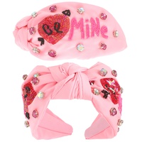VALENTINE'S DAY TOP KNOTTED EMBELLISHED HEADBAND