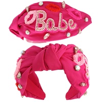 VALENTINE'S DAY BABE LIPS PATTERN BEADED HEADBAND
