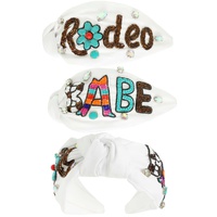 WESTERN RODEO BABE TOP KNOTTED BEADED HEADBAND