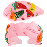 FIESTA CHILI PEPPERS TOP KNOTTED HEADBAND