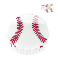 GAME DAY BASEBALL PLASTIC HAIR CLAW CLIP