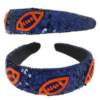 FOOTBALL SEQUINS HEADBAND