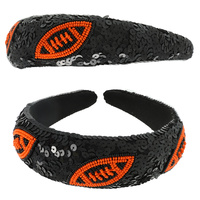 FOOTBALL SEQUINS HEADBAND