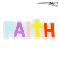 FAITH COLORFUL ACRYLIC ALLIGATOR HAIR CLIP