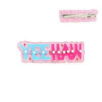 WESTERN "YEEHAW" ACRYLIC ALLIGATOR HAIR CLIP