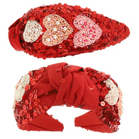 VALENTINE'S DAY JEWELED HEARTS HEADBAND
