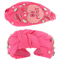VALENTINE'S THEME JEWELED HEART HEADBAND