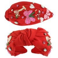 COCKTAIL CHERRY RIBBON HEADBAND