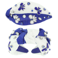 GAME DAY BOW TOP KNOTTED HEADBAND
