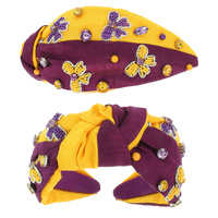 GAME DAY BOW TOP KNOTTED HEADBAND