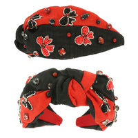 GAME DAY BOW TOP KNOTTED HEADBAND