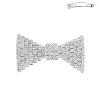 CRYSTAL BOW BARRETTE HAIR CLIP