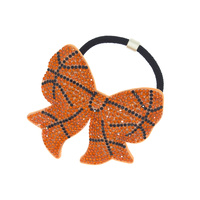 HY BASKETBALL BOW PONYTAIL HAIR TIE