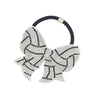 CR VOLLEYBALL BOW PONYTAIL HAIR TIE
