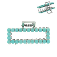 WESTERN BUBBLE BEAD HAIR CLAW CLIP