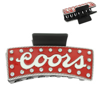 WESTERN COORS LOGO HAIR CLAW CLIP