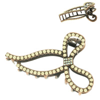 WESTERN BEADED BOW HAIR CLAW CLIP