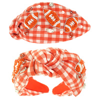 GAMEDAY FOOTBALL TOP KNOTTED HEADBAND