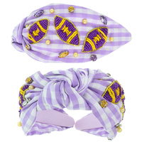 GAMEDAY FOOTBALL TOP KNOTTED HEADBAND