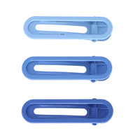 3-PACK OMBRE PLASTIC FLAT DUCKBILL HAIR CLIP SET