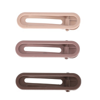 3-PACK OMBRE PLASTIC FLAT DUCKBILL HAIR CLIP SET
