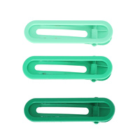 3-PACK OMBRE PLASTIC FLAT DUCKBILL HAIR CLIP SET