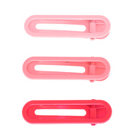 3-PACK OMBRE PLASTIC FLAT DUCKBILL HAIR CLIP SET