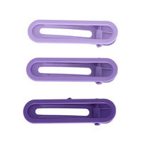 3-PACK OMBRE PLASTIC FLAT DUCKBILL HAIR CLIP SET