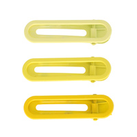 3-PACK OMBRE PLASTIC FLAT DUCKBILL HAIR CLIP SET