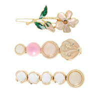 3-PACK ASSORTED WHIMSICAL RESIN HAIR CLIP SET