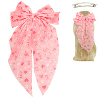 VALENTINE'S THEME BOW BARRETTE HAIR CLIP